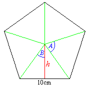 Diagram of Regular Pentagon