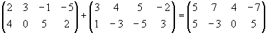 Add corresponding elements